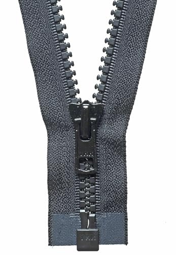 YKK Open Ended Zip, White, 46 cm Length