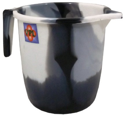 Black Tie Dye Design 1.5 Litre Plastic Water Jug Kitchen Picnic