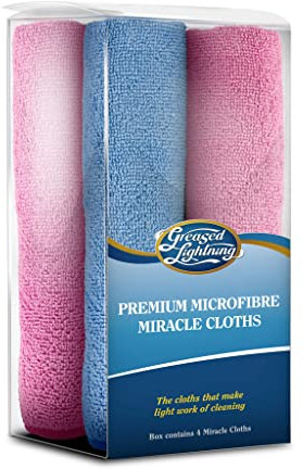 Greased Lightning 4 Pack Microfibre Cloths - R403