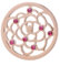 Morella Damen Coin Himmelsornament Rosegold 33 mm