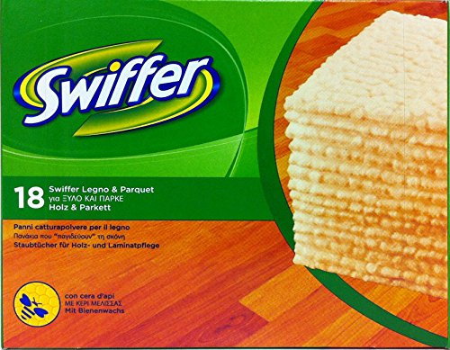 12 x SWIFFER Panni Per Legno & Parquet 18 Pezzi