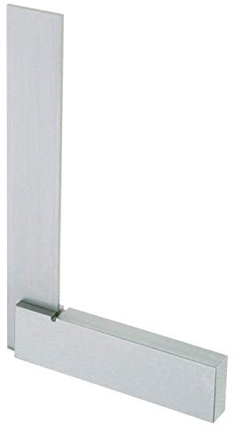 STEELEX 4-Inch Precision Square, Silver, Hardened and Tempered Steel Construction