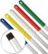Aluminium Metal Hygiene Handle 125cm Long c/w Colour Coded Yellow Grip 1 Handle