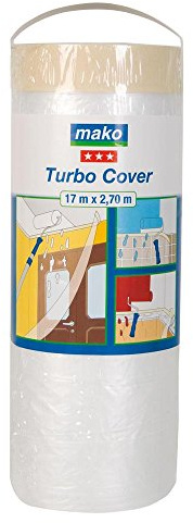 mako Turbo Cover-Abdeckfolie, ca. 270 cm x 17 m, für den Innenbereich