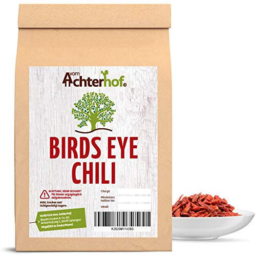 100 g Bird Eyes Chili ca. 300 Stück- sehr scharfe Chilischoten Schärfegrad 8-9