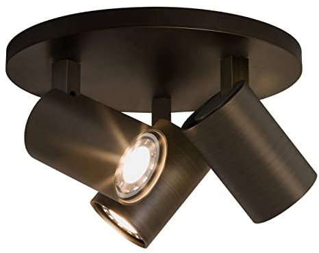 Astro Ascoli Triple Round Dimmable Indoor Spotlight (Bronze), GU10 Lamp, Designed in Britain - 1286005 - 3 Years Guarantee