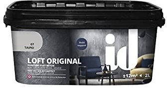 Les Decoratives LOFT BETON ORIGINAL 2 L. Pintura de Pared efecto Hormigon Loft Beton Original 2 de la Marca 2 litros - (Tapei)