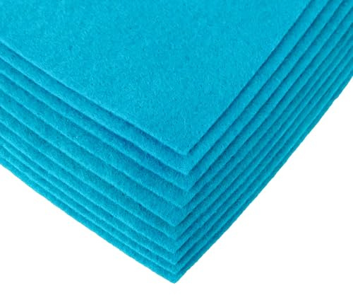 maDDma Bastelfilz Bögen 10er-Pack Flex Filz DIN A4, Stärke 1,5-2mm, Filzplatte, 50 Farben
