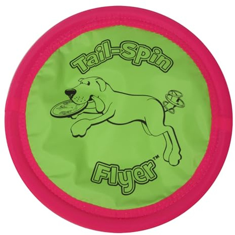 Booda Chuckit! Petmate Tail-Spin Flyer Schwimmende Hunde-Frisbee, Mehrfarbig, 25,4 cm