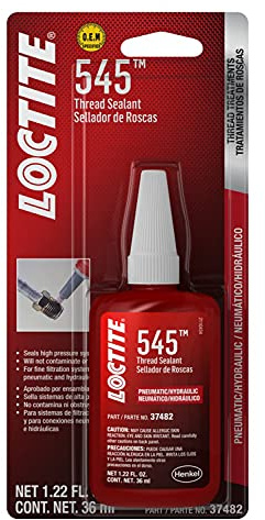 Loctite 37482 545 Pneumatic/Hydraulic Thread Sealant Bottle - 36 ml