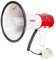 Pyle Megaphon mit Sirene, Signalhorn – Siren Megaphone – Megafon Kinder & Erwachsene 50 Watt bis 1100m Reichweite, Faltbare Megafon mit Mikrofon & wiederverwendbare Batterie, faltbare Handsirene