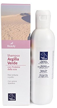 CAMON | Shampoo Cane e Gatto Argilla Verde con Olio di Ricino e Proteine della Soia, Azione Cicatrizzante, Pulente e Ristrutturante, 200ml