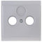 Kopp 313620180 Malta Antennenabdeckung TV/RF, Silber