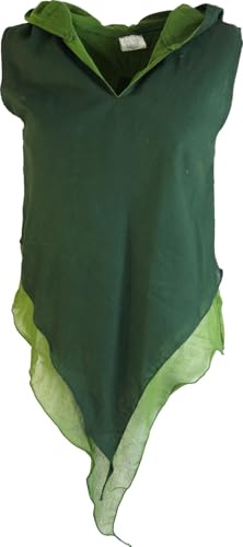 Feen Elfen Zipfel Top MA-14, Damen, Slim Fit, Baumwolle, Partytop | Partytop mit Elfenkapuze, vielseitig, bequem, perfekt für Feste