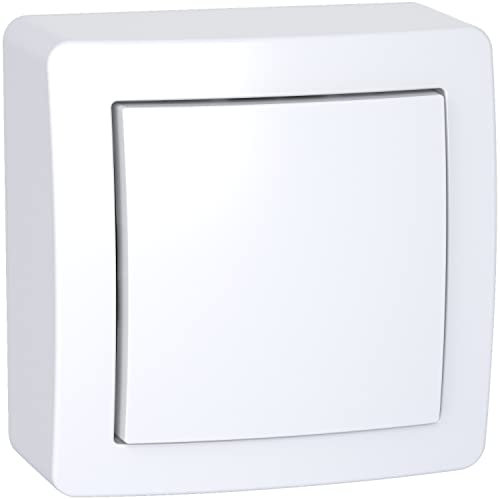 Schneider Electric - Alréa, Blindabdeckung mit Rahmen, polarweiß - ALB62420P
