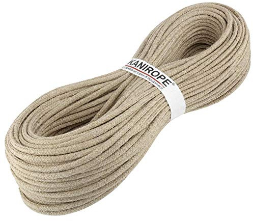 Kanirope® Hanfseil Seil Hanf HEMPBRAID 10mm 10m 16-fach geflochten