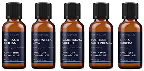 Mystic Moments | Geschenk Starter Pack 5 x 50 ml - Citrus (Pack 2) - Ätherischen Ölen