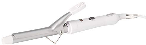 ADLER EUROPE AD 2105 Lockenstab Weiß – Keramik Heizstab mit PTC-System, 25W, einstellbare Bürste, metallisches Design, schnelles Styling für Locken und Wellen, einfach zu bedienen