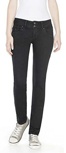 LTB Jeans Damen Molly Jeans, Black To Black Wash, 34W / 34L