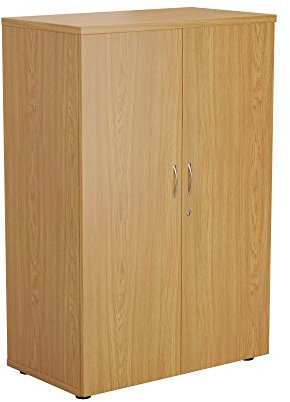 Office Hippo Cupboard With 3 Shelves, Lockable, Oak, 80 x 45 x 120 cm, OHF0008OK