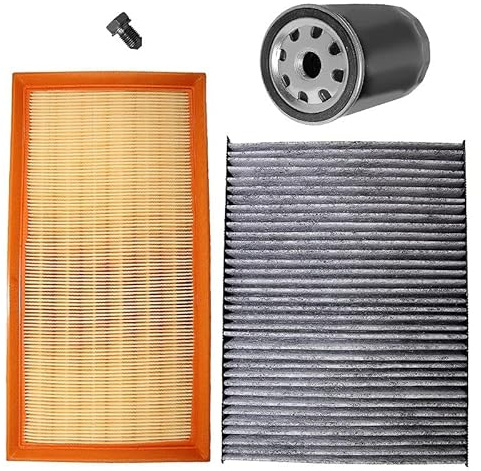BESTPRICE Inspektionspaket Filterset mit 1x Luftfilter, 1x Innenraumfilter mit Aktivkohle, 1x Ölfilter Kompatibel mit AUDI A3 (8L1), TT (8N3) (8N9), SEAT LEON (1M1), TOLEDO II (1M2), SKODA OCTAVIA 1