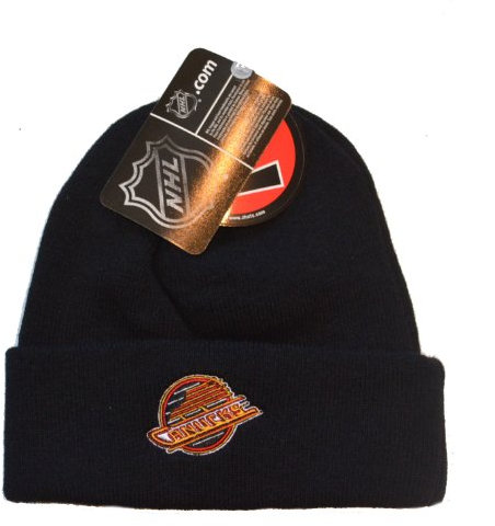 Zephyr Pop-Cuff Beanie Hat – NHL Cuffed Winter Knit Toque Gap, Vancouver Canucks