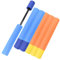 KandyToys 25cm Foam Water Gun Pump Squirter 6 Pack | Summer Outdoor Water Pistol | Kids & Adults
