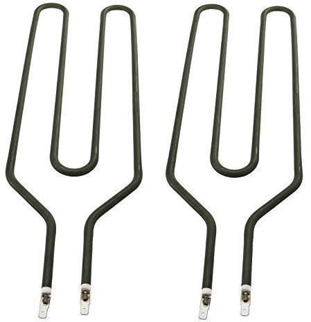 First4Spares Replacement 2 Spade Connector Heater Element Twin Pack for Unidare Storage Heaters - 850w