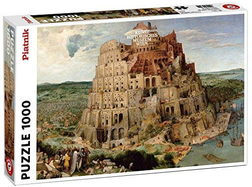 Piatnik-5639.0-Breughel Jigsaw Puzzle-1,000Pieces-The Tower of Babel by Piatnik