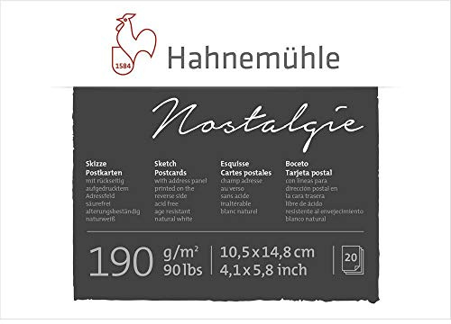 Postkarten-Block 190g/m², DIN A6, 20 Blatt