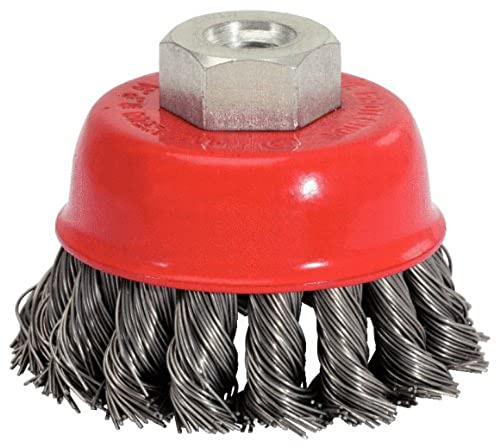 KS Tools 340.0023 Stahldrahttopfbürste 0,5mm, Ø 80mm
