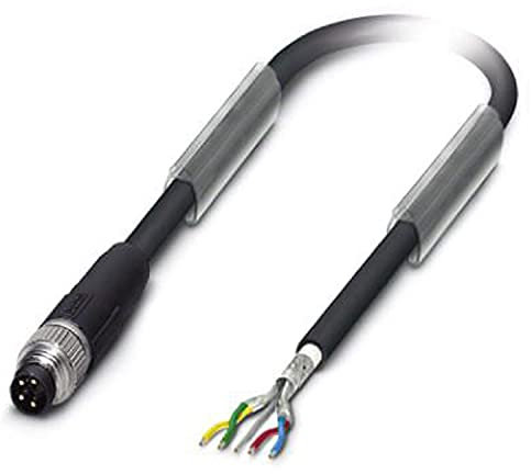 PHOENIX CONTACT SAC-4P-M 8MS/10.0-950 Bussystem Kabel, Interbus, 4 Polig, PUR Halogenfrei, Geschirmt, Stecker Gerade M8, 10m Kabellänge, 423.800g, Schwarz