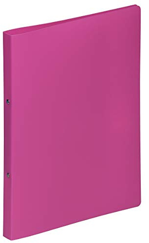 Pagna 20901-34 Ringbuch A4 16 mm PP 2-Ring-Mechanik, dunkelrosa