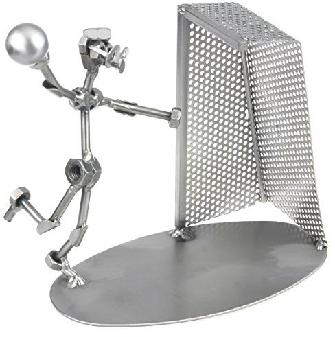 metalman24 Schraubenmännchen Handball Handballer - Handarbeit Geschenkidee Metallfigur Metallmännchen Stahlfigur Schraubenmännle - Deko für Büro & Zuhause