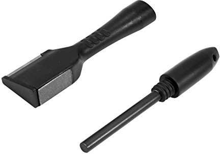 SE CS31FS 3-in-1 Fire Starter with Carbide Sharpener, Diamond File and Flint, Black