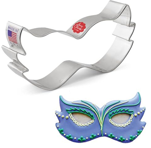 Keksausstecher Maske, für Karneval, Fasching - 11,4 cm - Ausstechformen von Ann Clark USA
