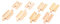 Bigjigs Rail Holzschienen Gerade 5,5cm (Pack von 8)