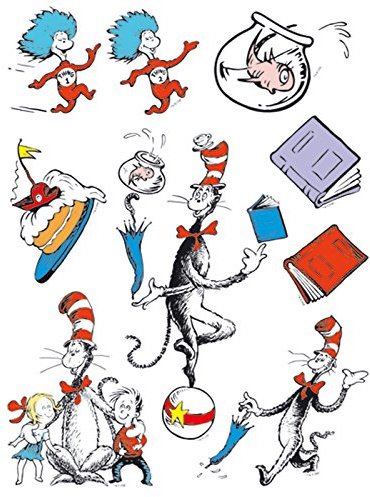Eureka Classroom Window Clings - Cat in The Hat Characters