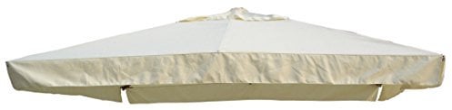 Giardini del Re 55513 Telo di Ricambio Ombrellone, 290 x 390 x 2 cm, Ecru