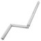DIWARO Aluminium Rolladen Kurbelstange, Rohr Innendurchmesser 11,9 mm, Aussendurchmesser 15 mm, Farbe Alu Natur grau, Länge (L) der Handkurbel 800 mm, Drehgriffe in Kunststoff grau