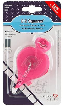 3L Scrapbook Adhesives E-Z Squares Permanent Refillable Runner Refill Cartridge, 49 Feet
