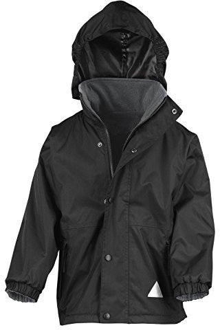 Result R160J Reversible Stormdri 4000 Fleece Jacket - Black, 2X-Large/Size 13/14