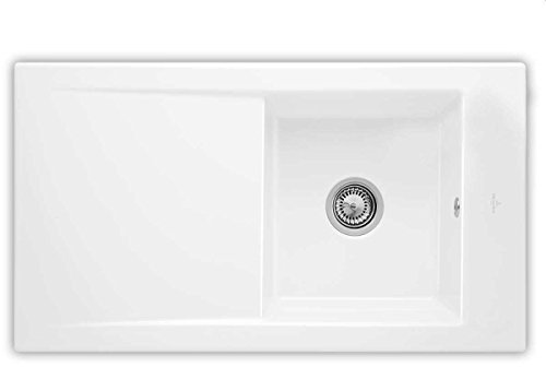 Villeroy & Boch Timeline 50 Weiß (alpin) - 3307 01 R1 Keramikspüle Handbetätigung