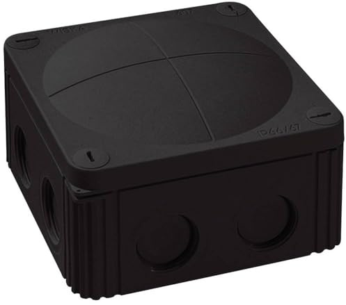 Wiska 10060648 Abzweigkasten (L x B x H) 110 x 110 x 66 mm Schwarz IP66/IP67 1 St.