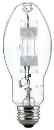 Sunlite 03655-SU MH175/U/MED M57 Metal Halide Lamp, 175 Watts, Probe Start, Medium Base (E26), ED17, 10,000 Hours Life, 14000 Lumen, Clear Finish, 4000K