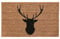 Premier Housewares Fußmatte, Motiv Hirsch, Kokosfvaser, 60 x 40 cm, PVC, braun, 40x60x2