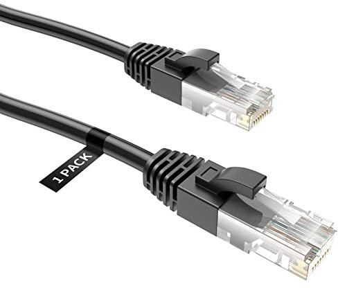 CableCreation Cable de conexión Ethernet CAT 5e de 35 pies, cable de red de computadora RJ45, cable de conexión Cat 5e Lan Cable UTP 24AWG+100% de cobre, 10,67 m, color gris