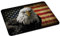 PEDEA Gaming und Office Mauspad - 220 x 180 mm - mit vernähten Rändern und rutschfester Unterseite, American Eagle