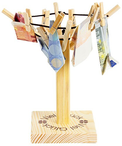 BRUBAKER Geld- oder Foto Wäschespinne Viel Glück