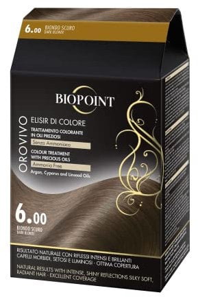 Biopoint Orovivo Haarfärbe-Set aus Öl ohne Ammoniak, nährend und aufhellend, verleiht eine intensive und glänzende Farbe, 142 ml
